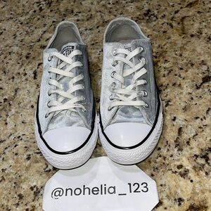 Grey Velvet Converse